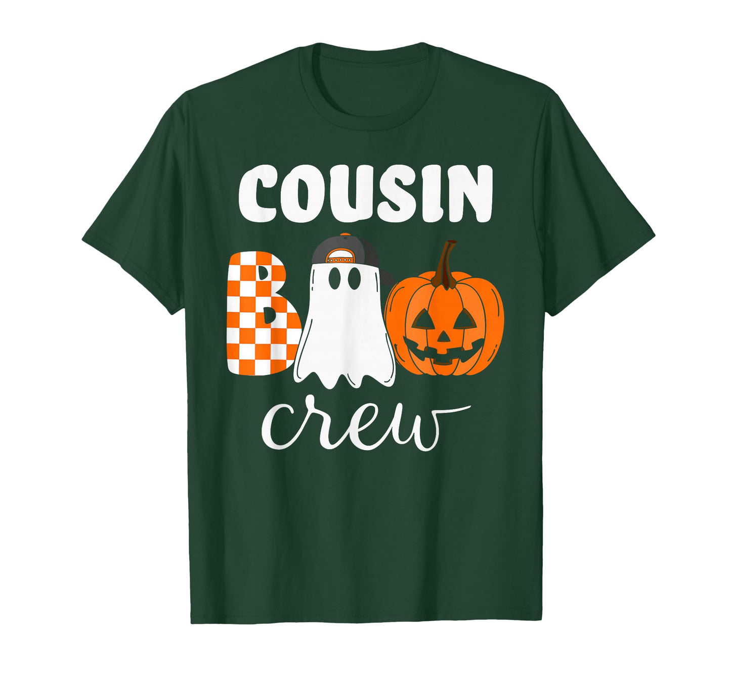 Cousin Boo Crew Halloween Pumpkin T-Shirt