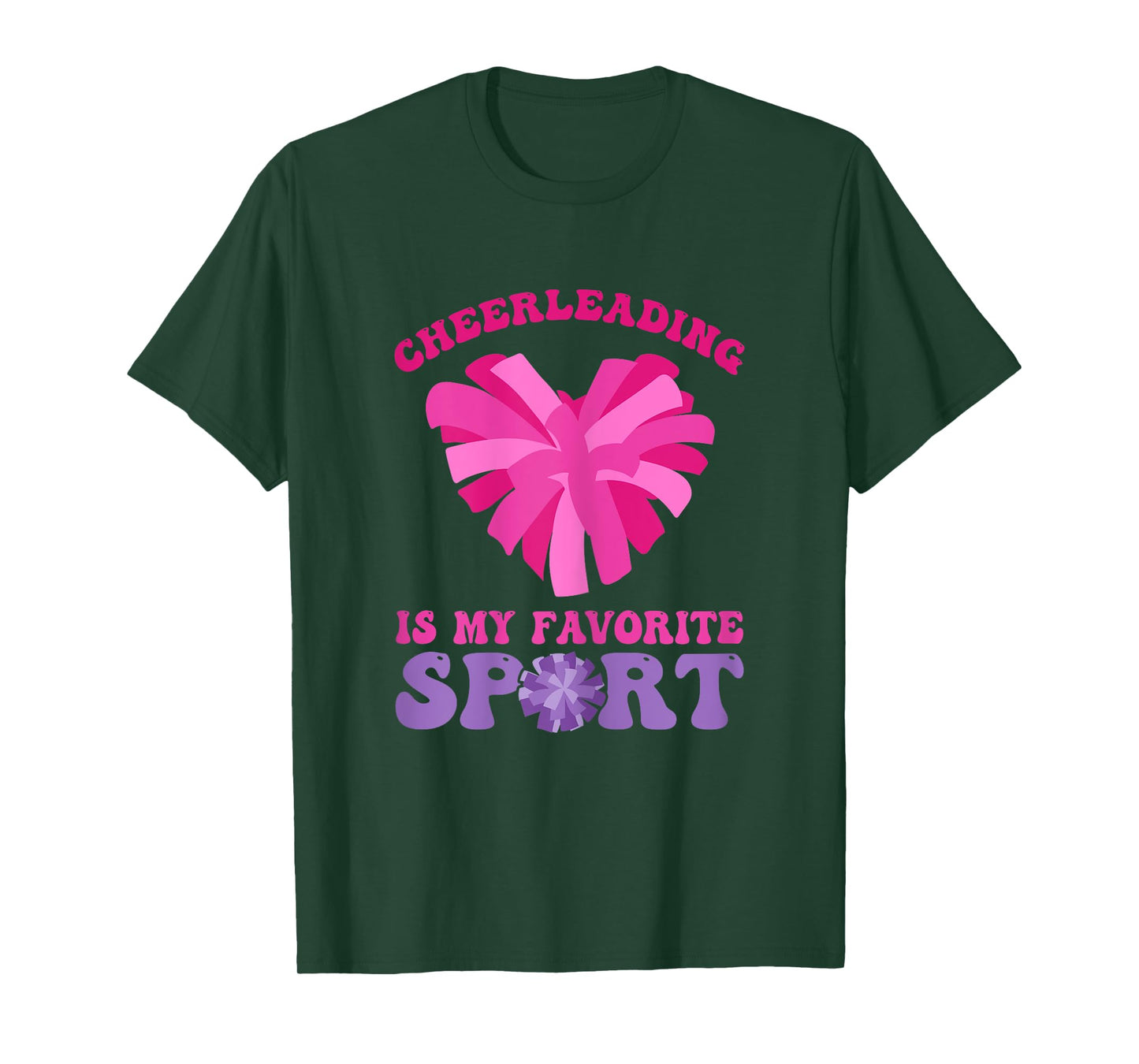 Cheerleading Is My Favorite Sport - Cheer and Cheerleader T-Shirt