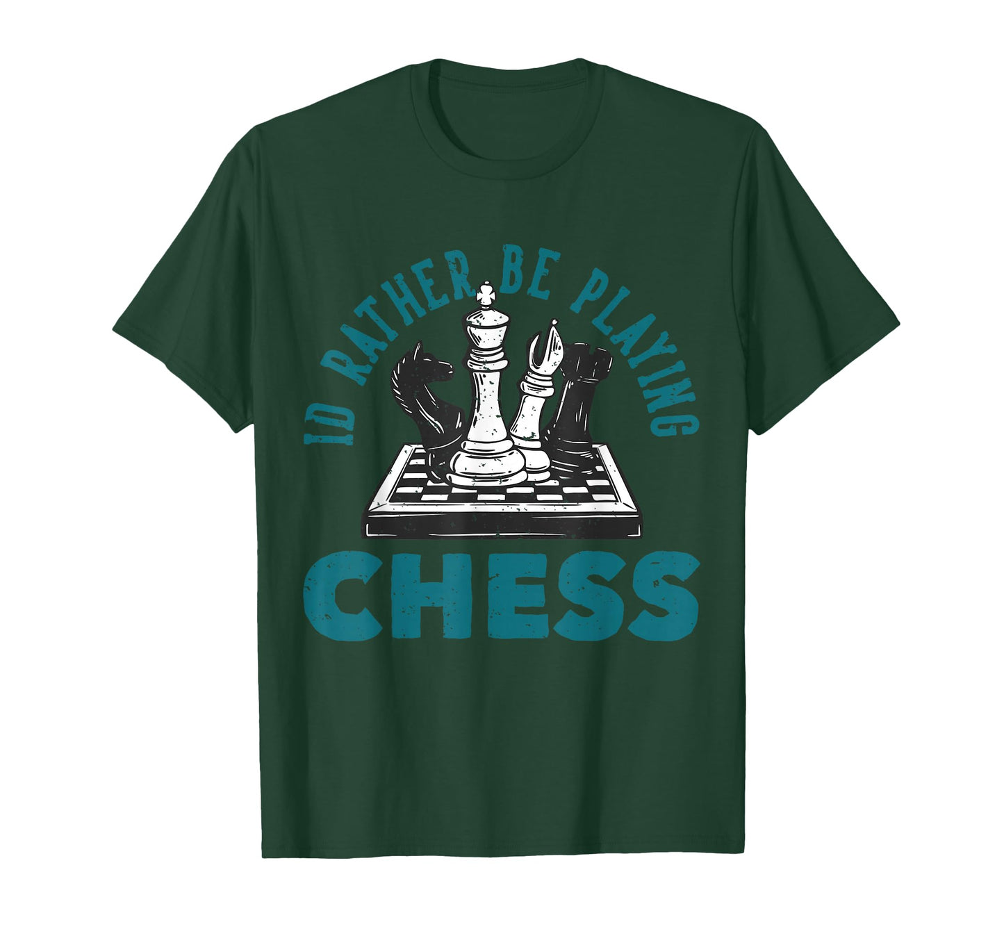 I Rather Be Playing Chessboard T-Shirt