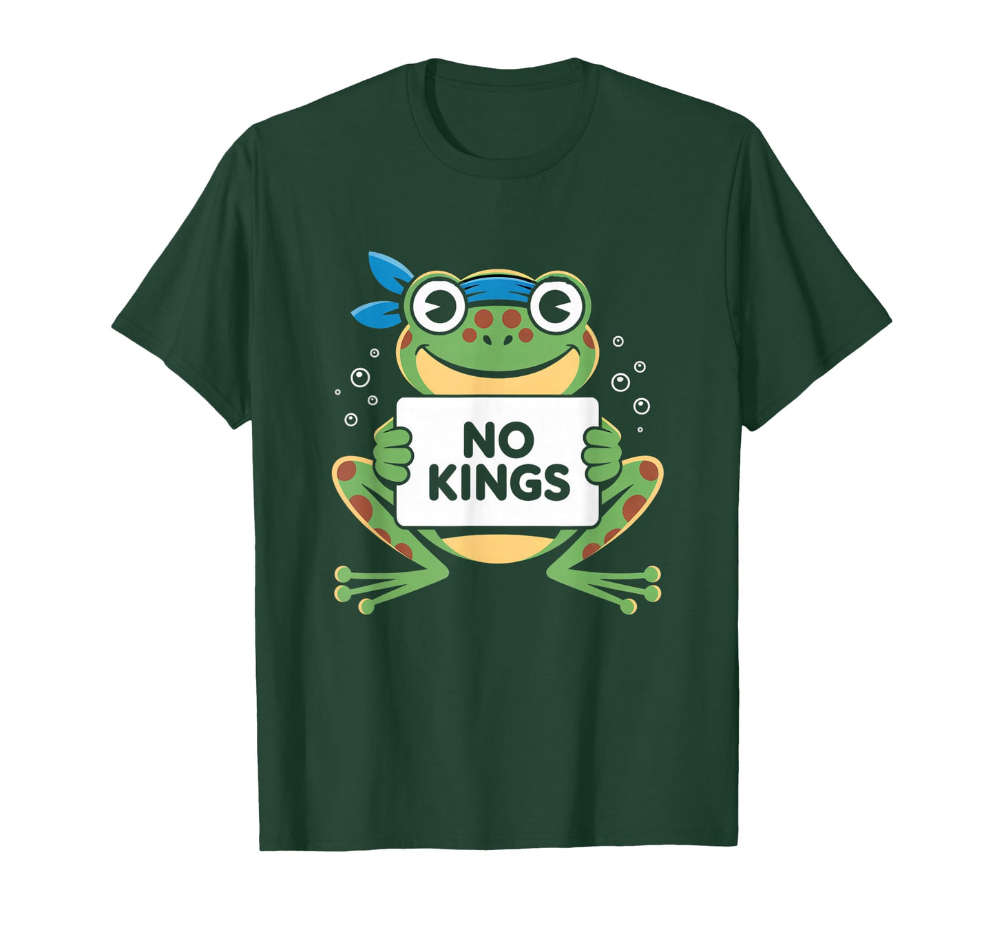 Frog Portland Protest No Kings Funny Activist Wear Apparel T-Shirt