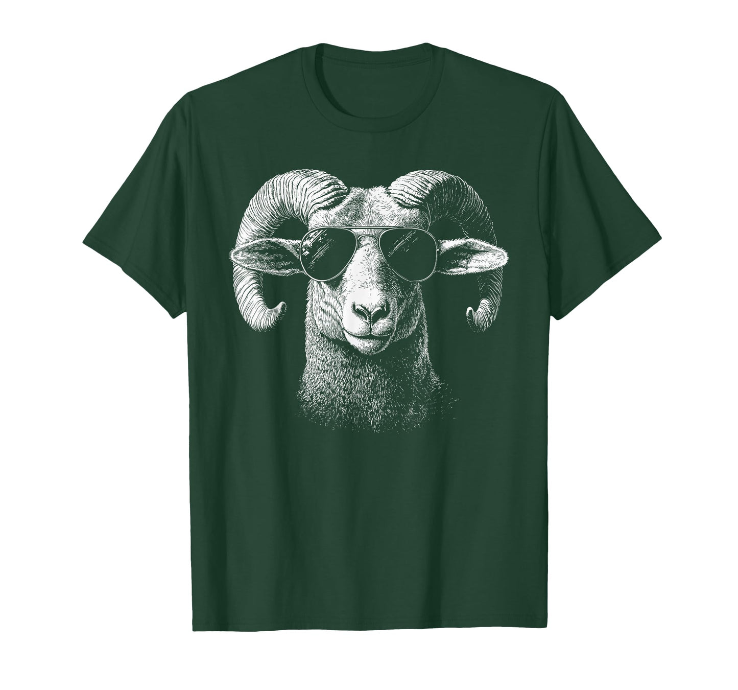 Retro Ram in Sunglasses Men Women Kids Novelty Funny Ram T-Shirt