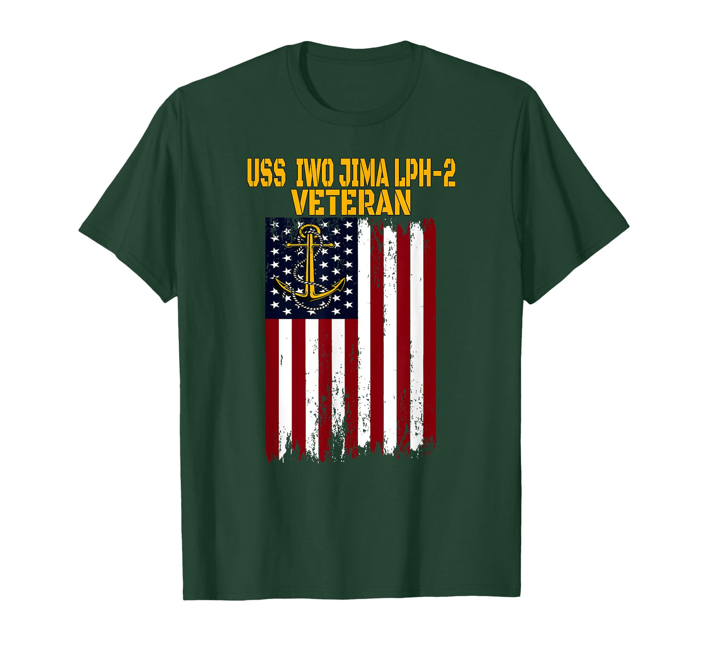 USS Iwo Jima LPH-2 Amphibious Ship Helicopter Carrier T-Shirt