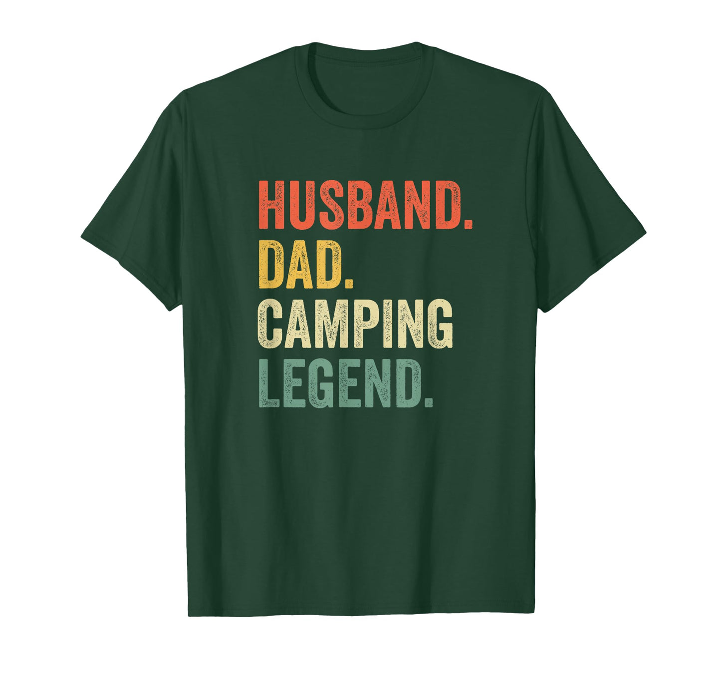 Funny Camper Husband Dad Camping Legend Vintage Father's Day T-Shirt