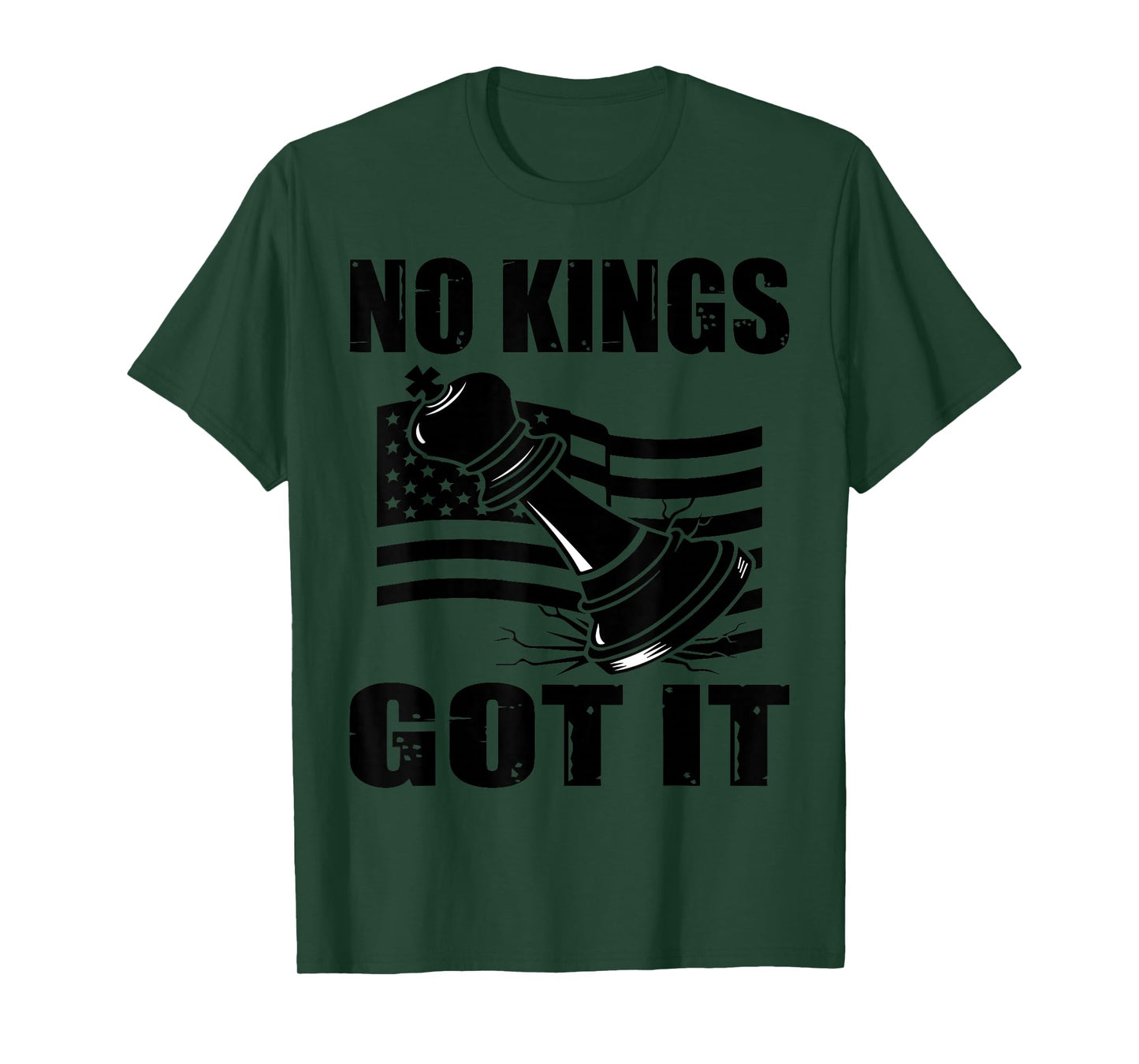 No Kings Got It Distressed Crown Streetwear Tee T-Shirt