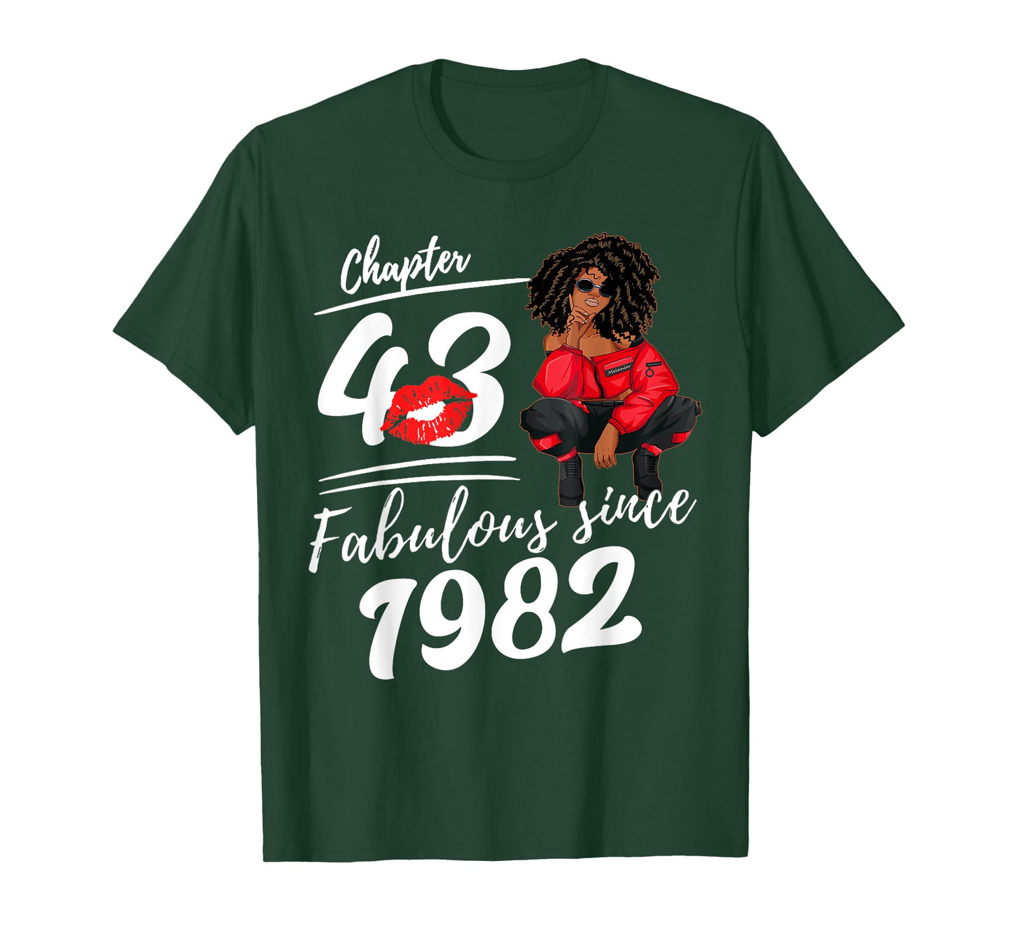 Chapter 43 Fabulous Since 1982 43rd Birthday Queen for Women T-Shirt