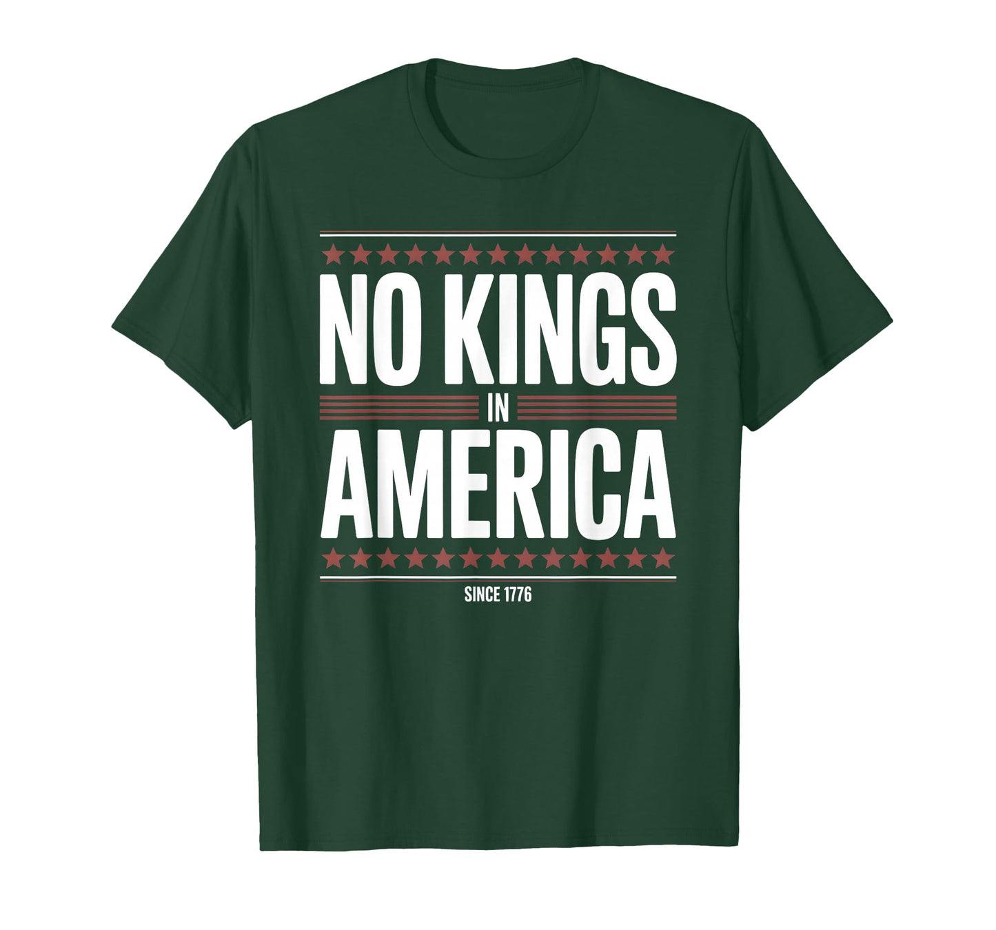 No Kings Since 1776 Democracy Protest No Kings Patriotic T-Shirt