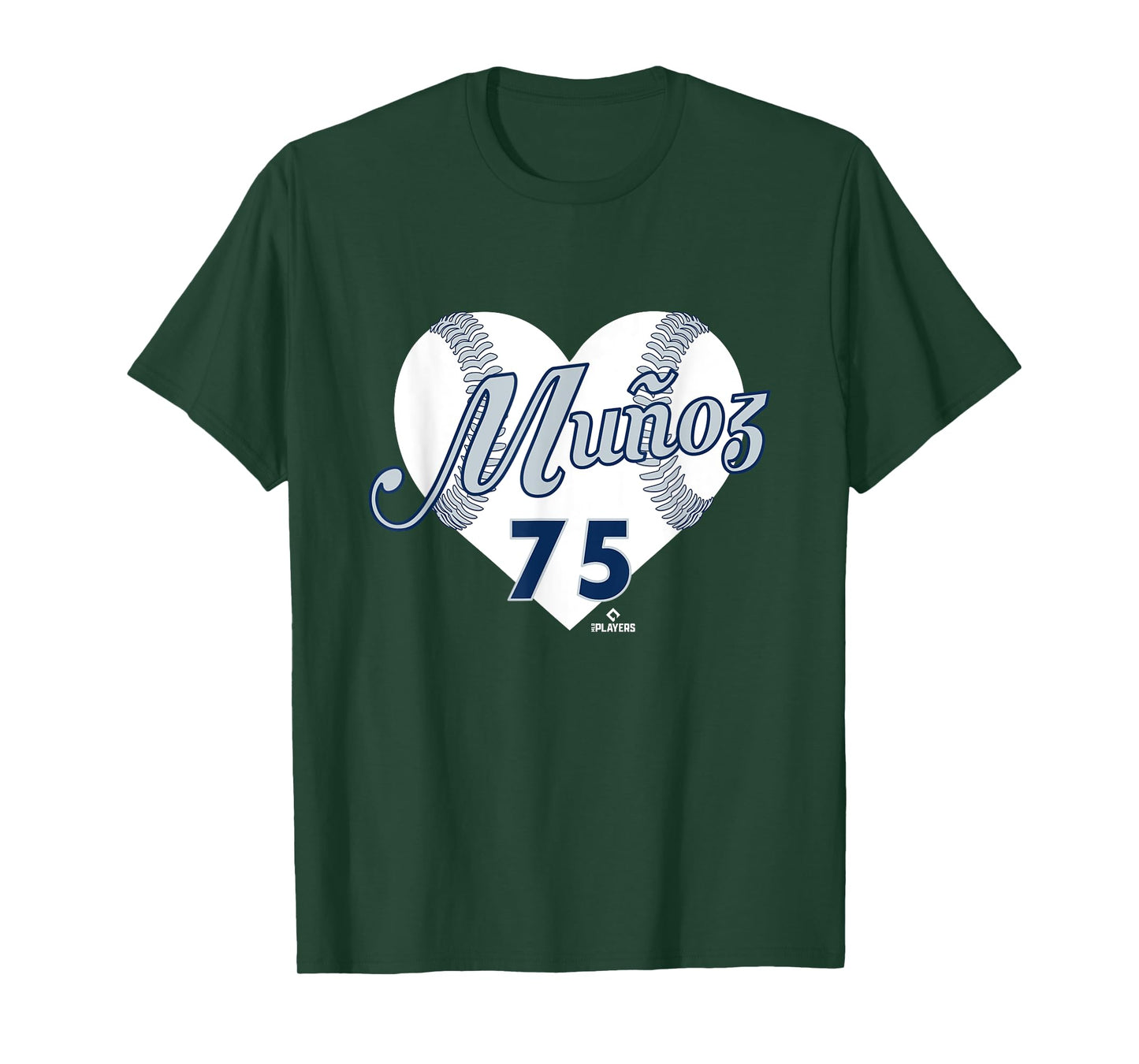 Baseball Heart Andres Munoz Seattle Baseball MLBPA T-Shirt