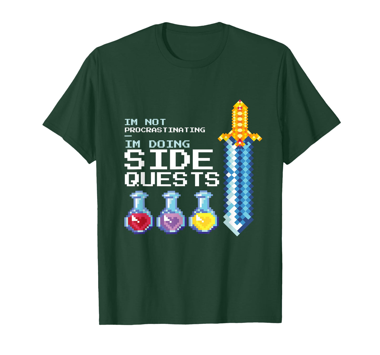 I'm not procrastinating i'm doing Side Quests MMOGA Games T-Shirt