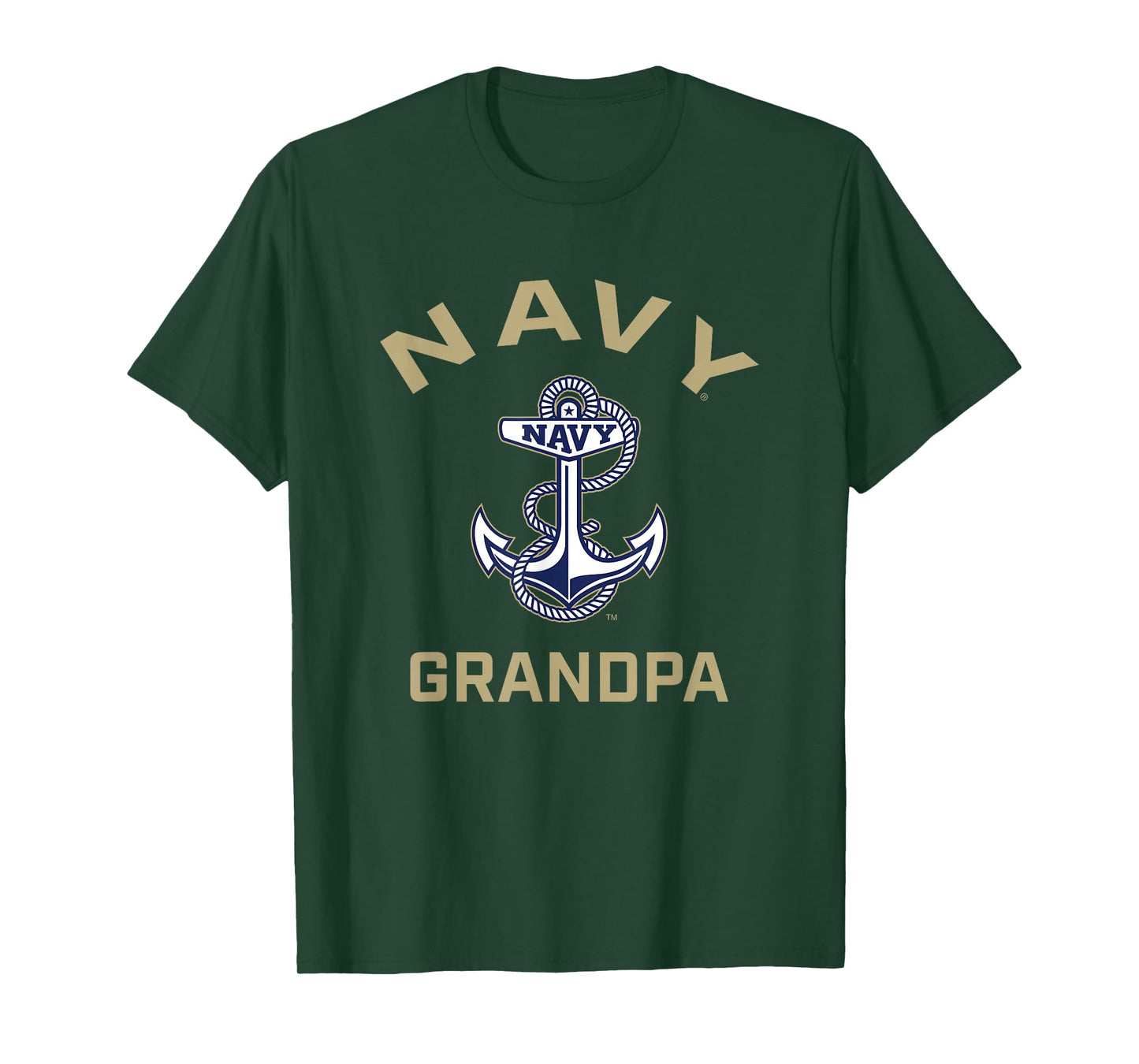 US Naval Academy Navy Midshipmen Arched Grandpa T-Shirt