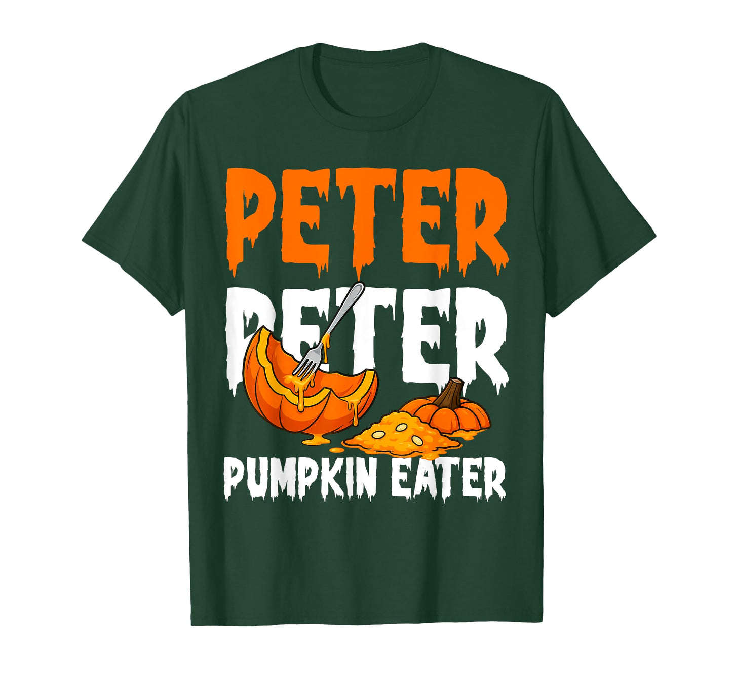 Funny Peter Pumpkin Eater Halloween Costume Men Boyfriend T-Shirt