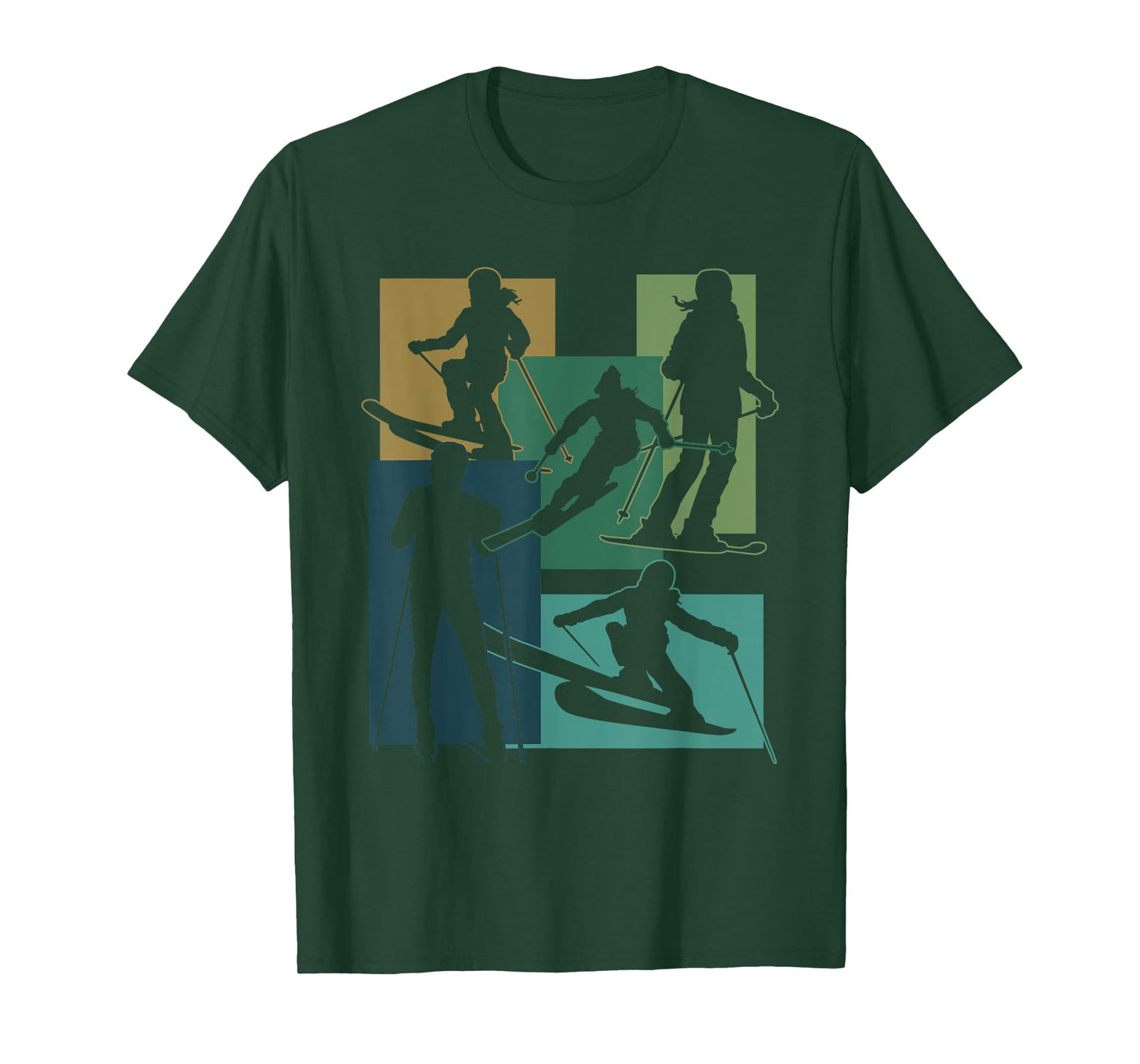 Funny Skiing Ski Snowboarding Game Winter Sports Enthusiasts T-Shirt