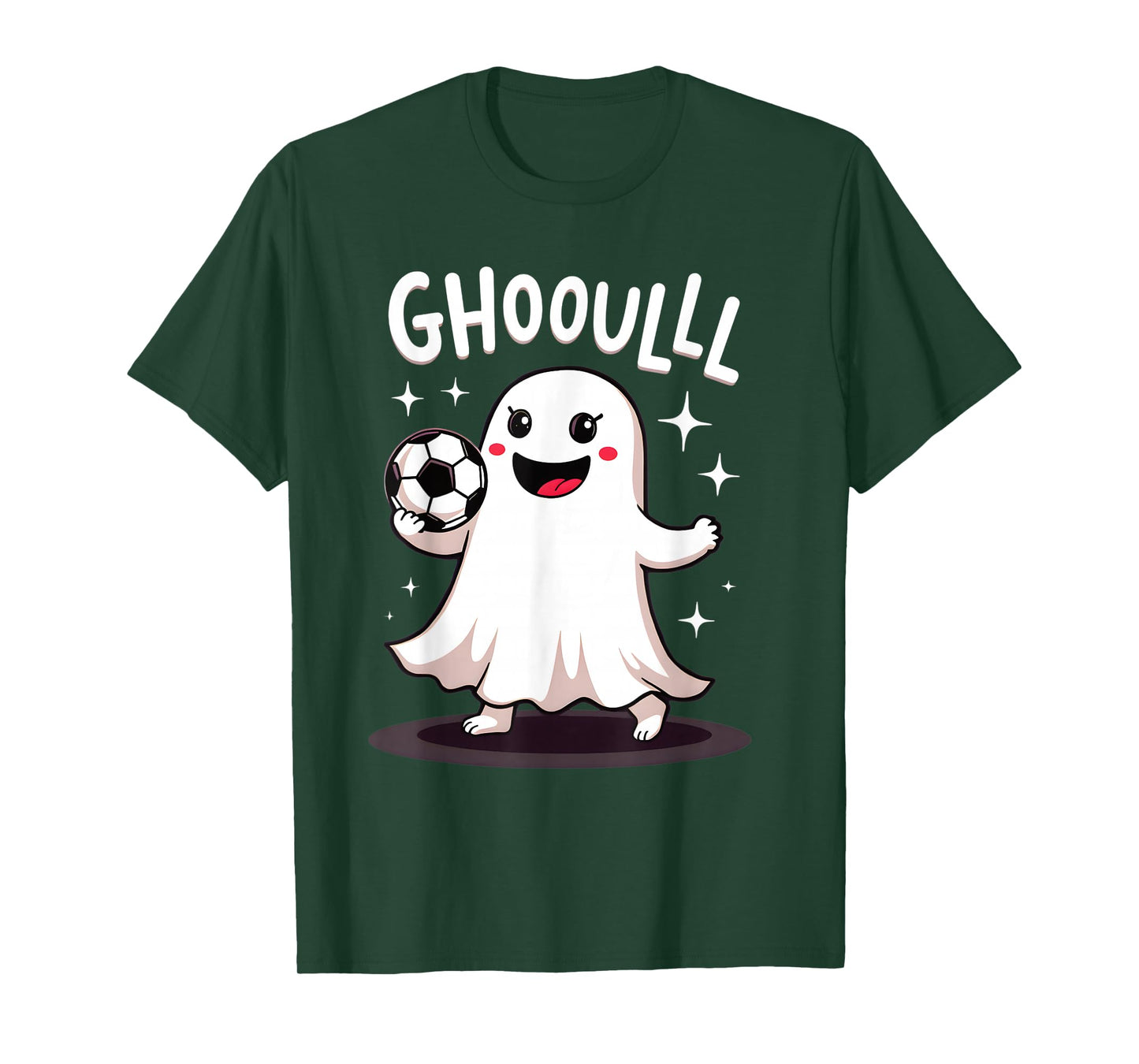Ghoulll Soccer Ghost Fun Halloween Play T-Shirt