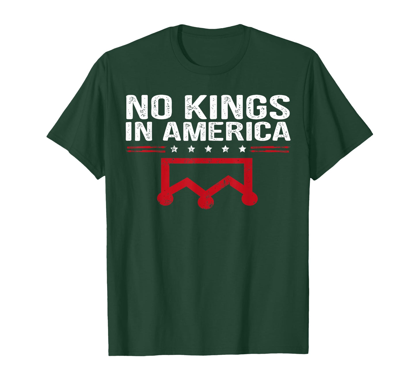 No Kings in America Flag Protest Save Democracy sign protest T-Shirt