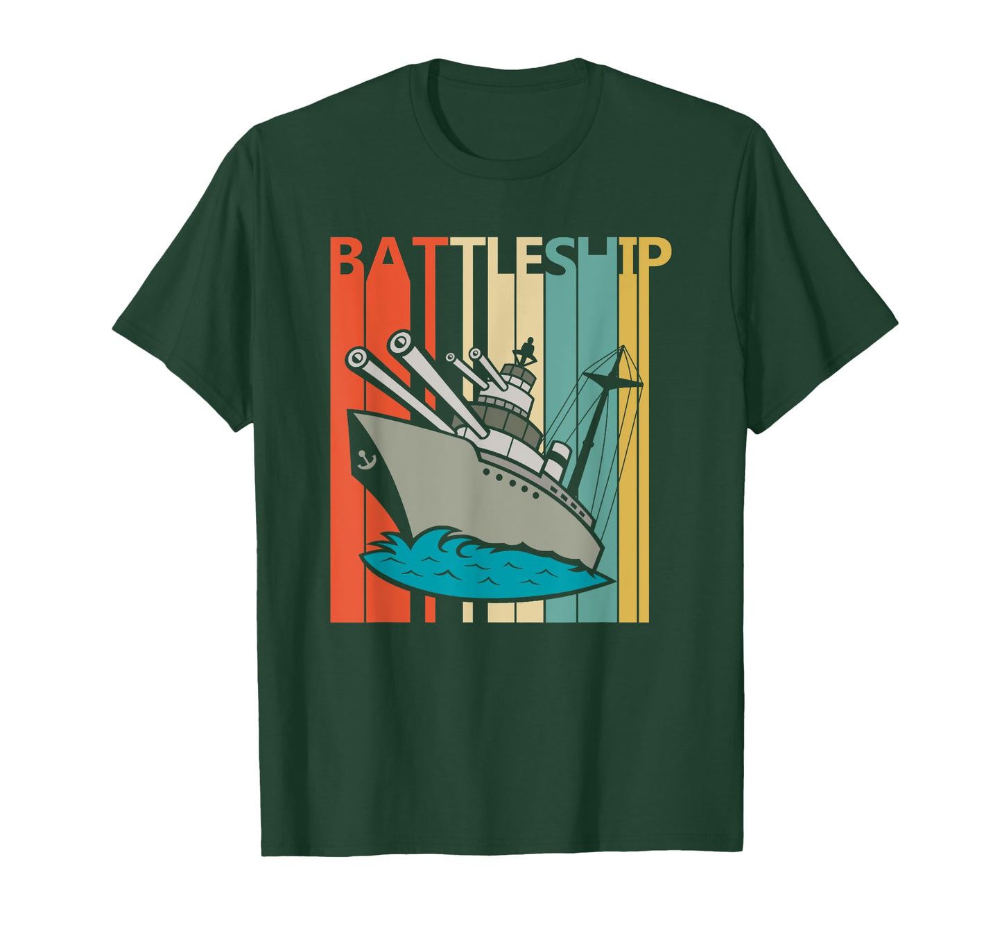 Vintage Battleship T-Shirt - Armored Warship Shirt T-Shirt