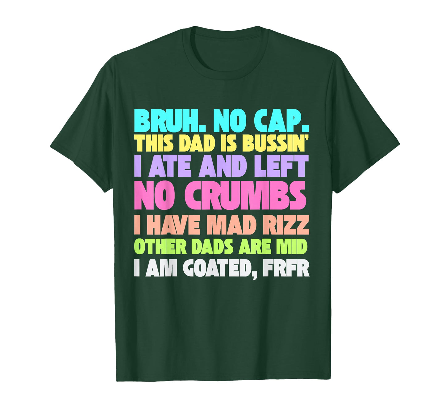 Gen A Slang Fathers Day 2025 Funny Generation Alpha Gag T-Shirt