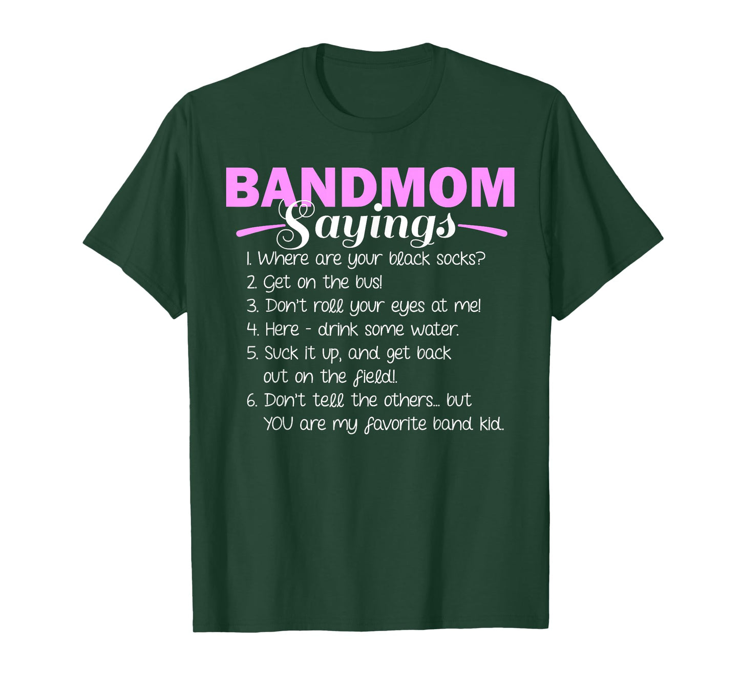 Funny Marching Band Music Fan Mom Music School Team T-Shirt
