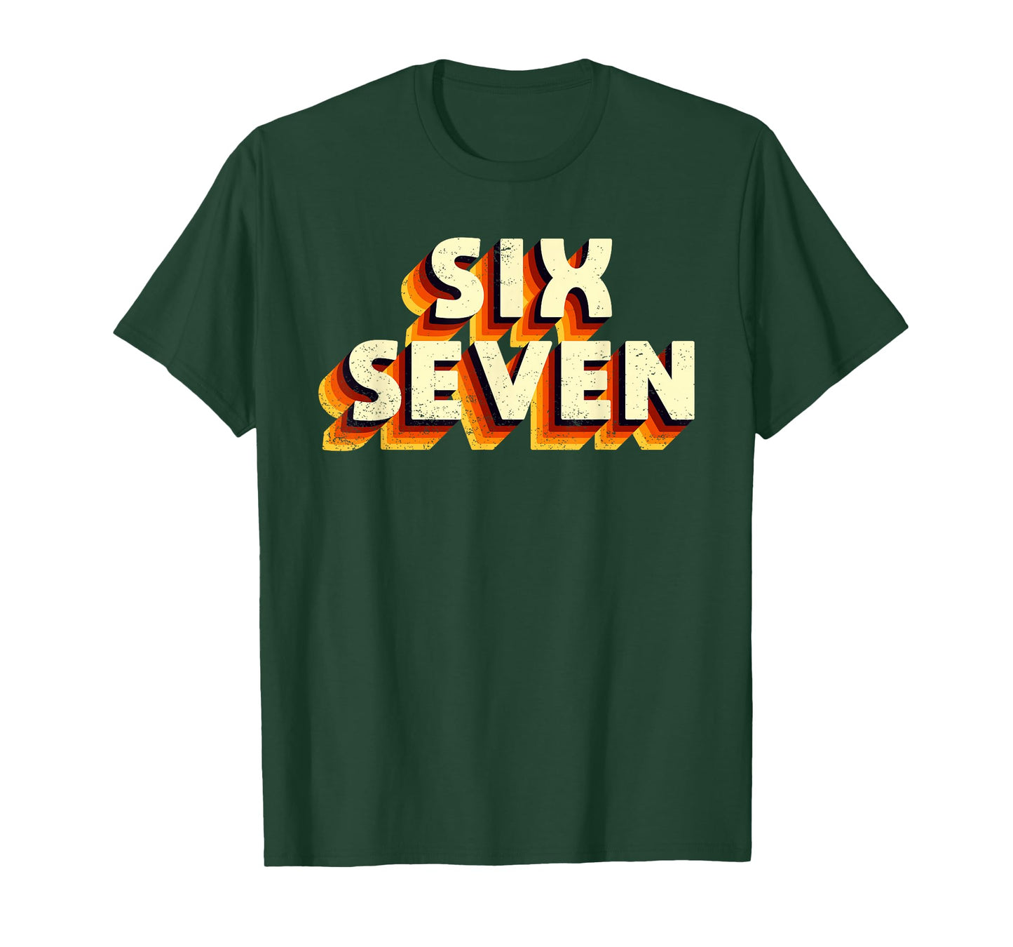 Fun Six Seven 6 7 Meme Design T-Shirt