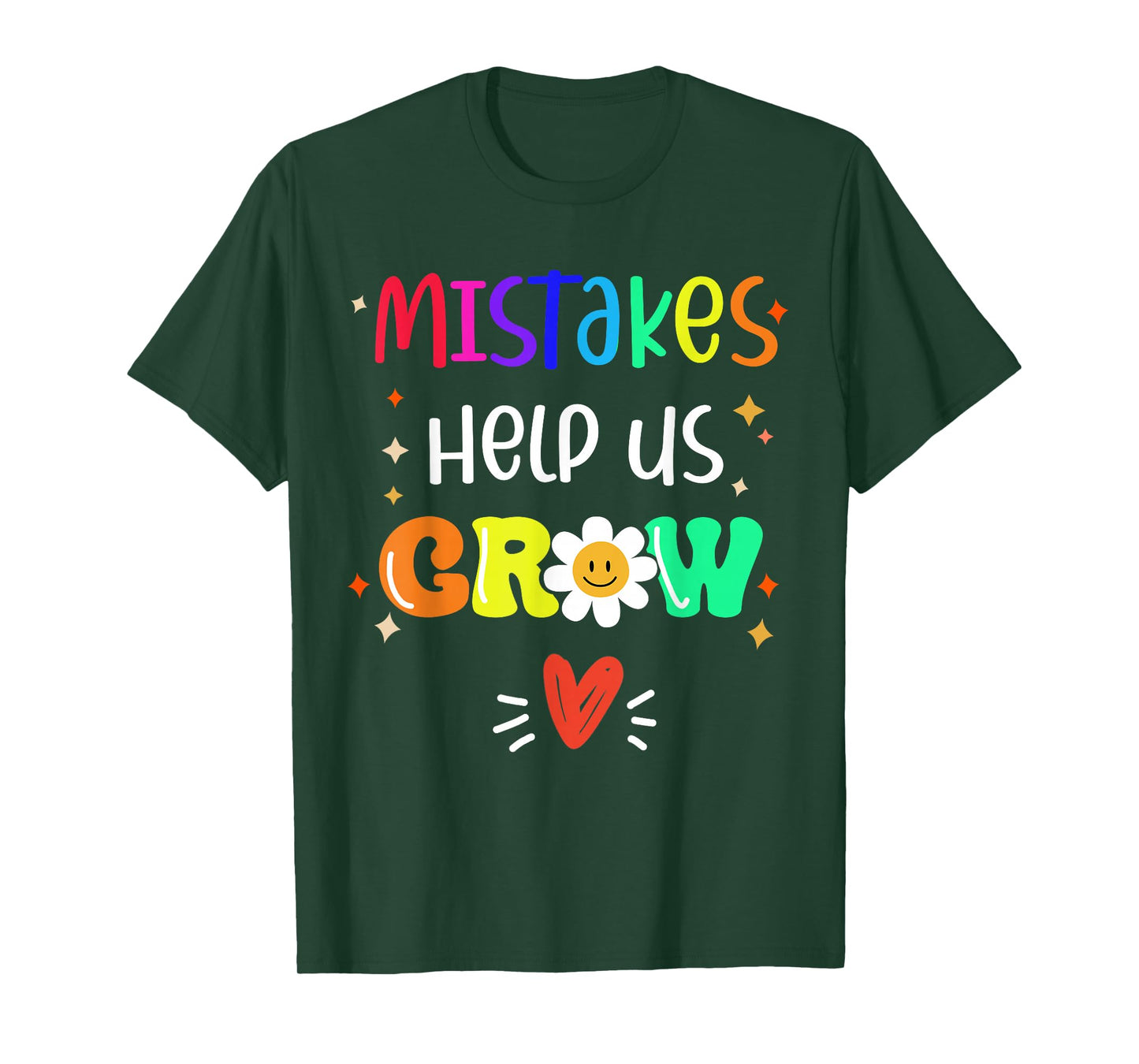 Growth Mindset Positive Quote Back to School Teacher Student T-Shirt