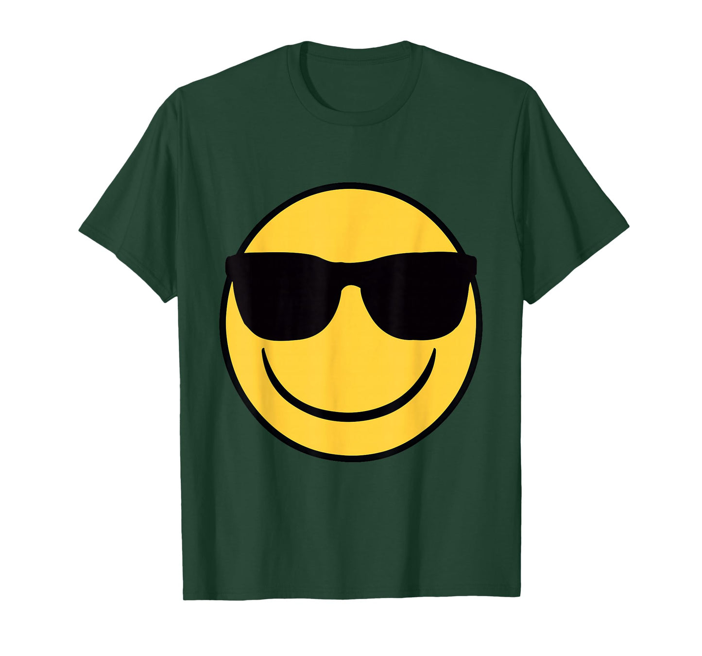 Official Emoji Retro Sunglasses Yellow Smile Face T-Shirt