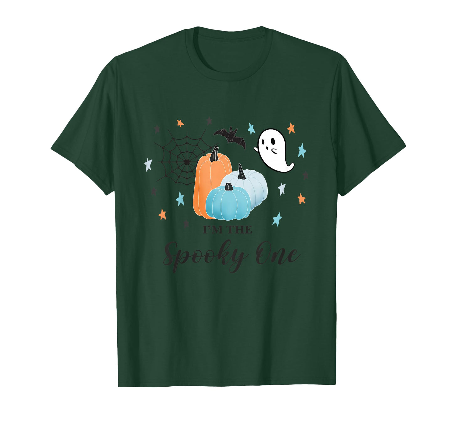 Kids I'm The Spooky One First Birthday Blue Pumpkin Halloween 1 T-Shirt