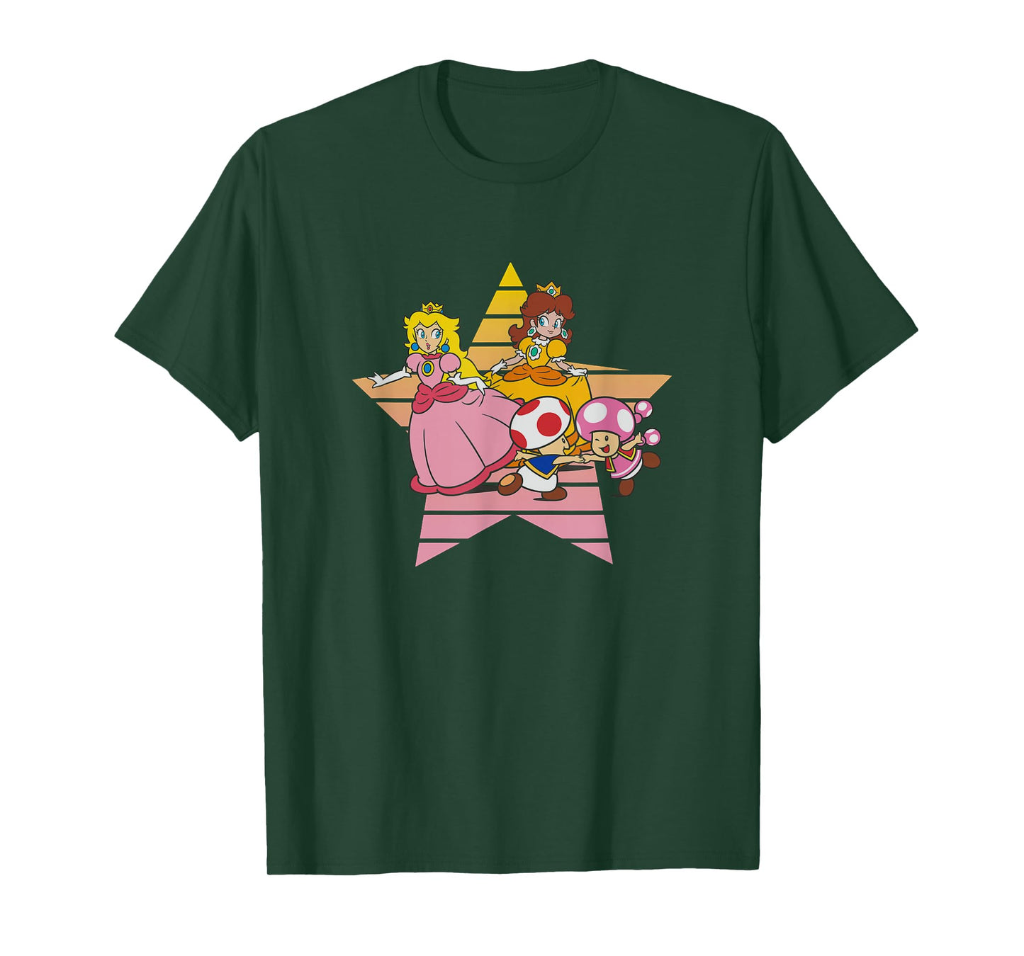Super Mario Bros Princess Peach & Daisy Fun Toads Vintage T-Shirt