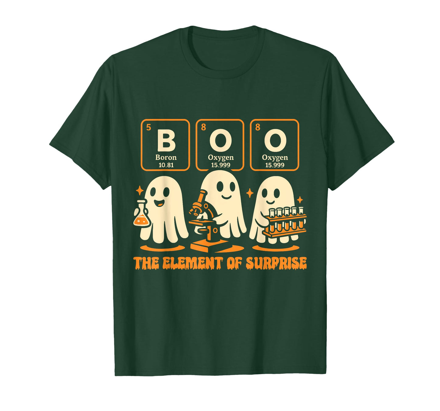 Boo The Element of Surprise Chemistry Ghost Gift T-Shirt