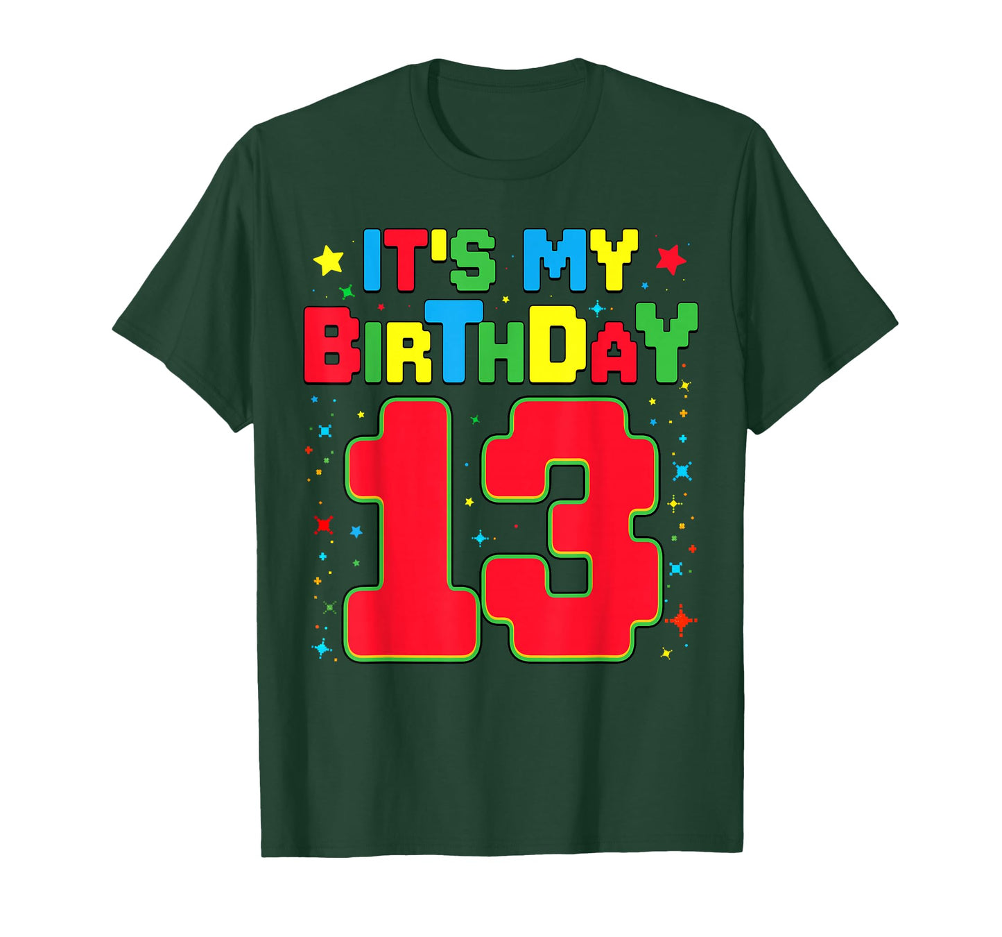 It's My Birthday 13 Year Old Funny 13th Birthday Gaming T-Shirt