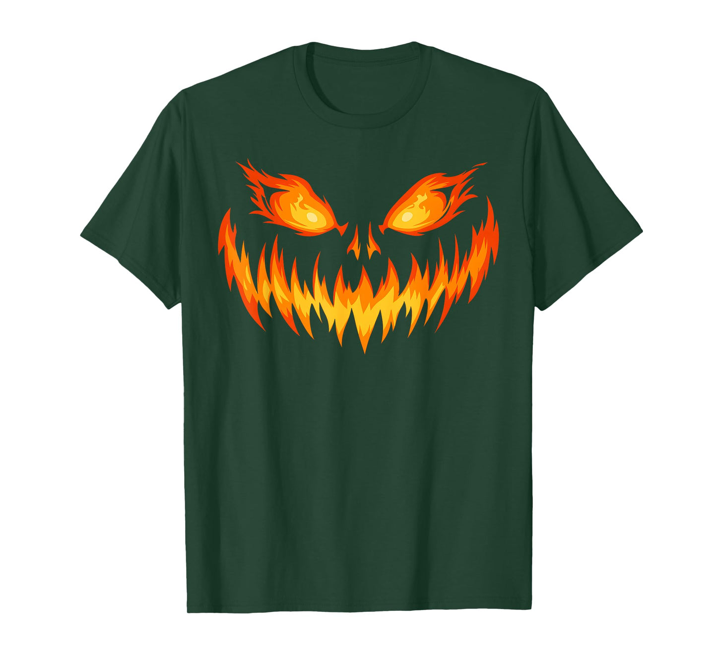 Pumpkin Jack O Lantern Face Men Women Kids Halloween Costume T-Shirt