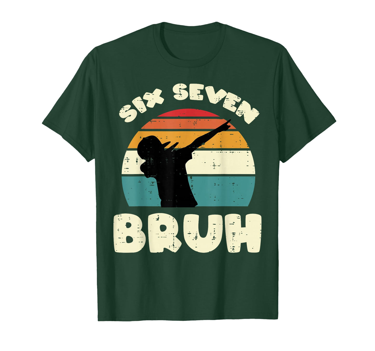 Six Seven Bruh Dab Funny 67 Costume 6 7 Meme Kids Youth Boys T-Shirt
