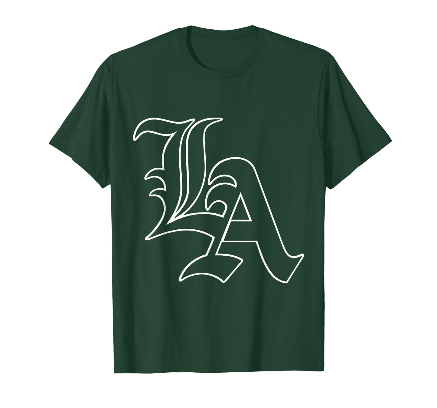 LA | Los Angeles, California | White Text, Classic, Vintage T-Shirt