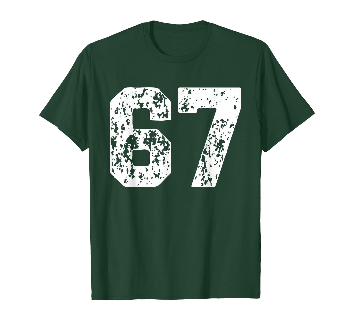 Number 67 White Best Classic College Style Birthday Funny T-Shirt