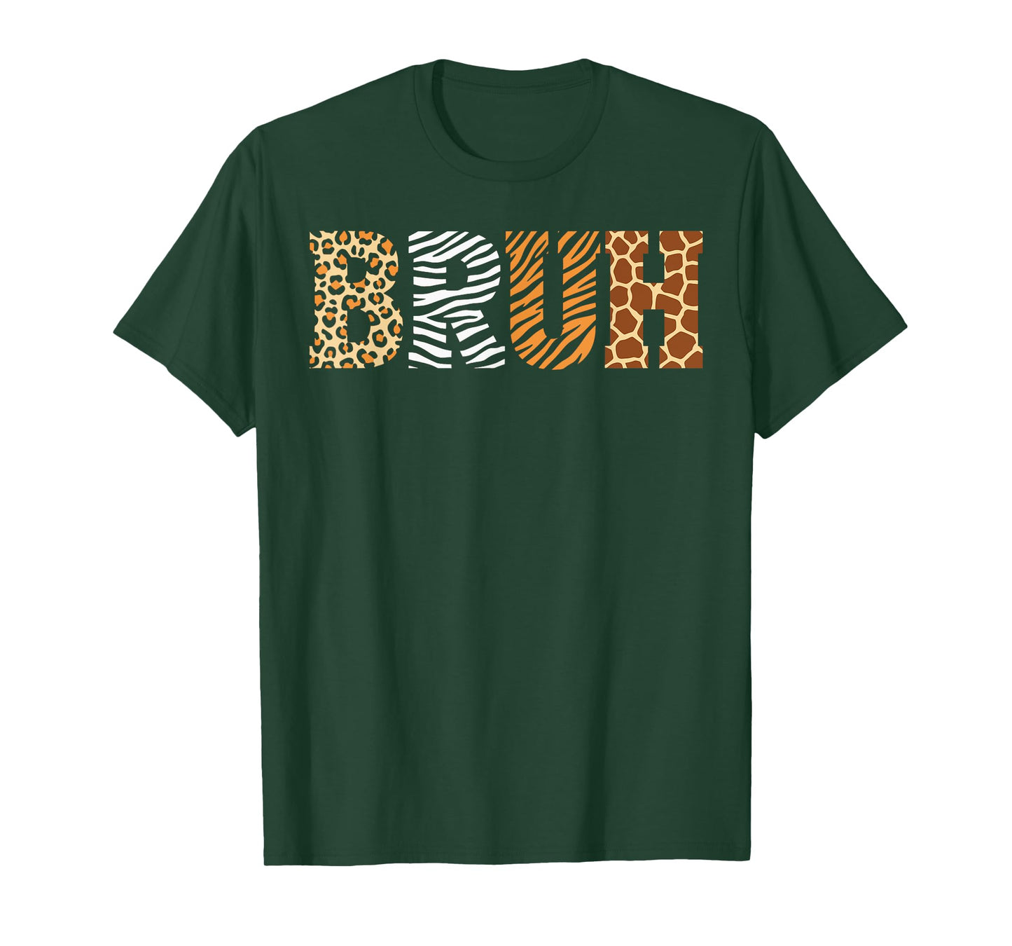 Bruh Zookeeper Safari Animal Print Costume Girls Boys Zoo T-Shirt