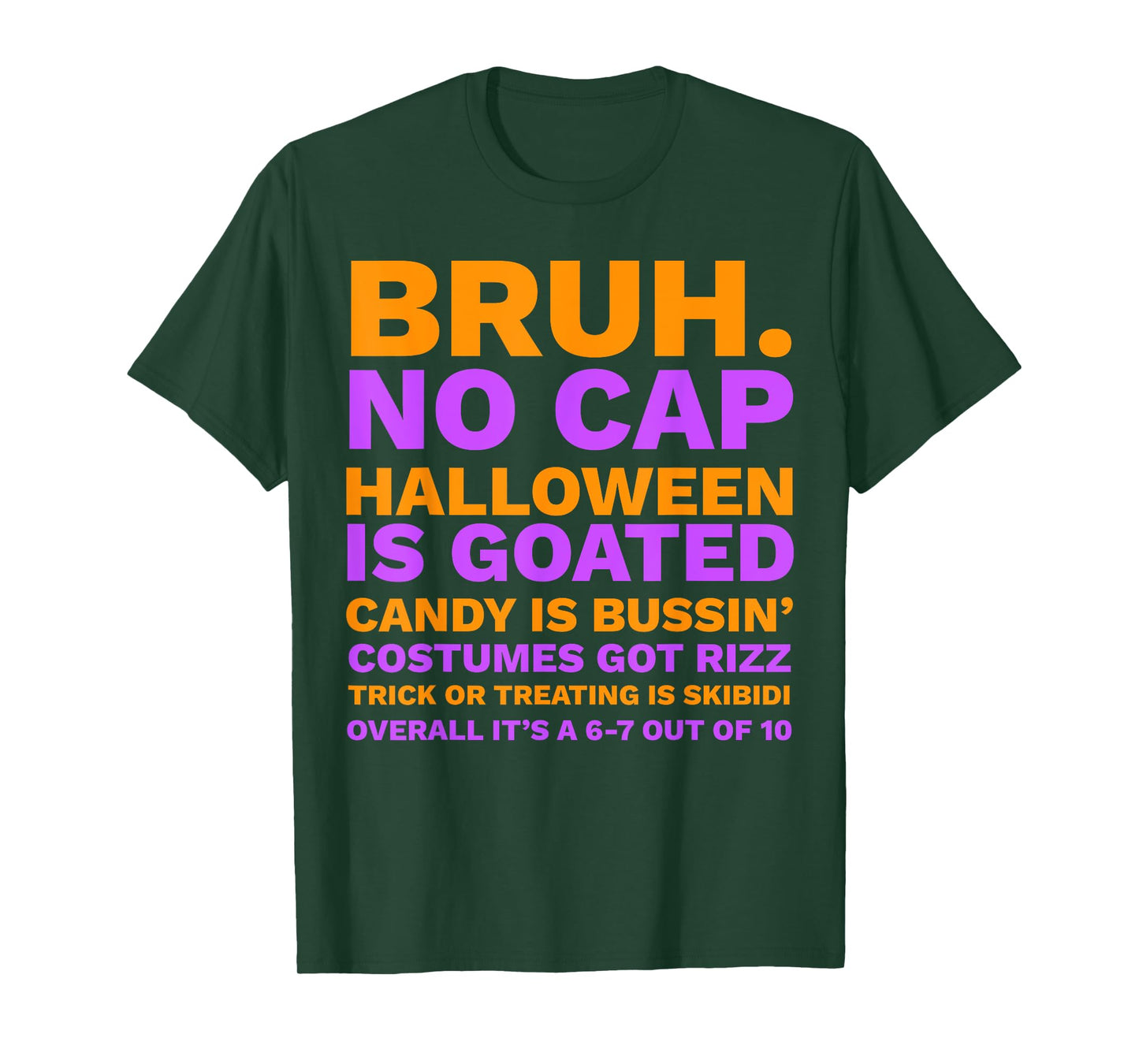 Funny Middle School Generation Alpha Gen A Slang Halloween T-Shirt