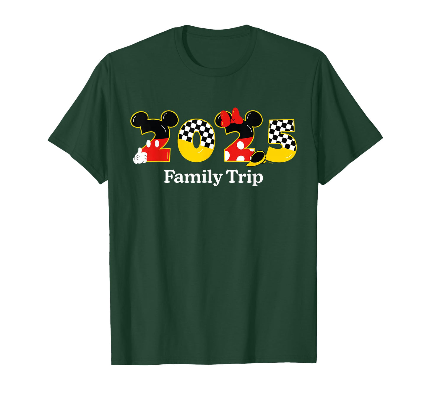 Disney Mickey & Minnie 2025 Family Trip Matching Vacation T-Shirt
