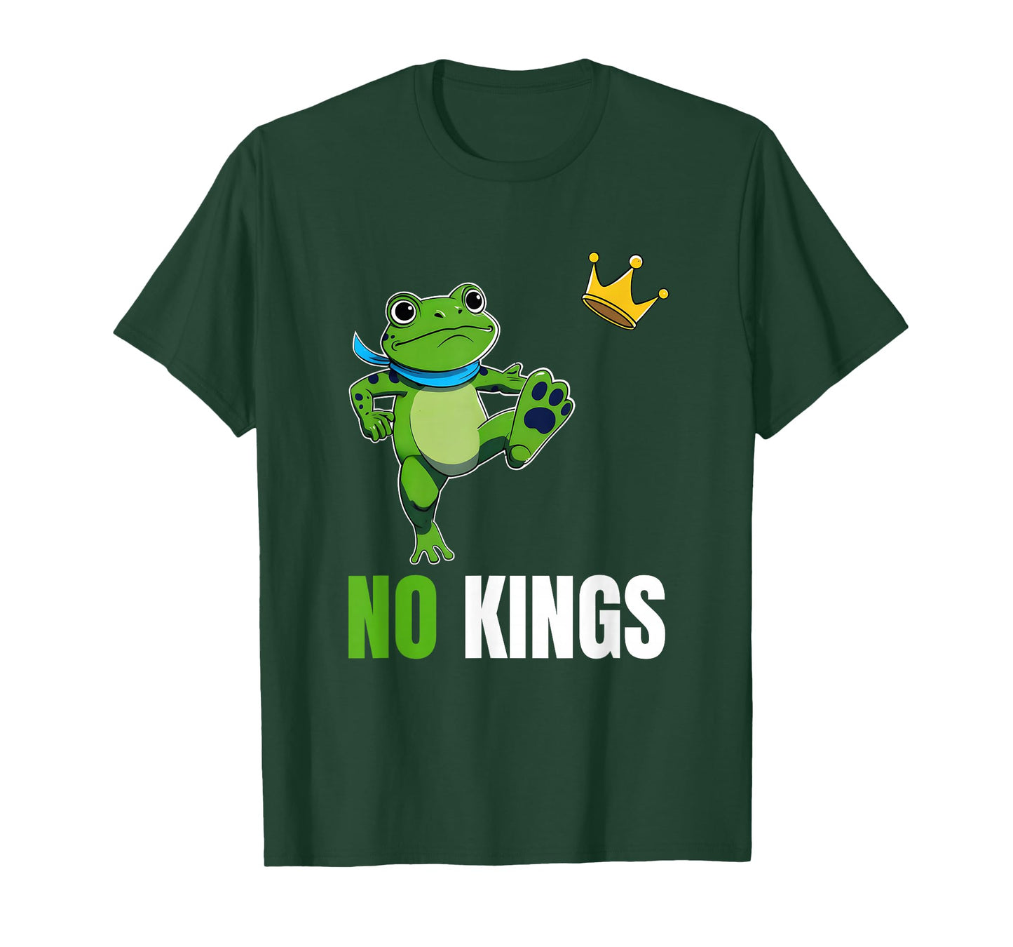 No Kings in America Men Women Portland Frog Protest T-Shirt
