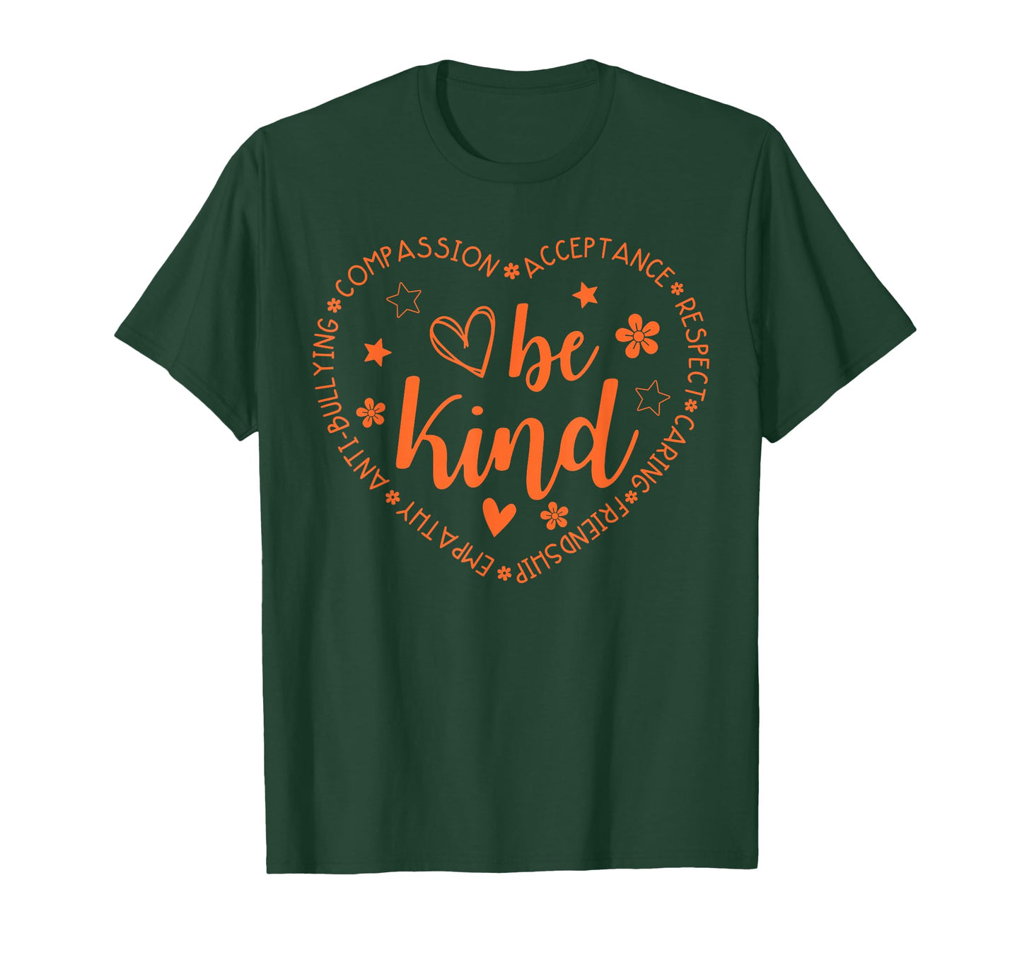 Unity Day Be Kind Kindness Orange Anti Bullying Teacher Kids T-Shirt