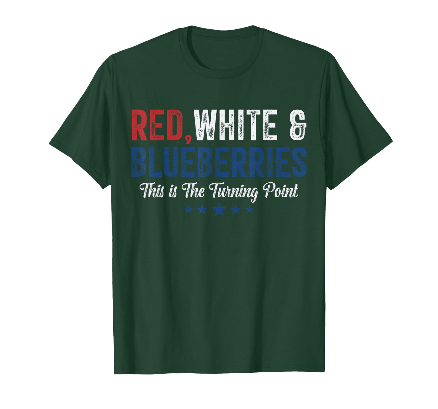 Red White and Blueberries Patriotic Freedom Pun T-Shirt