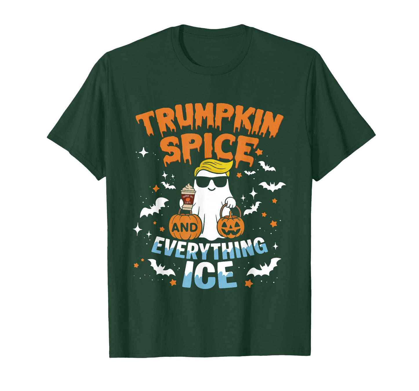 Trumpkin Spice and Everything Ice Fall Autumn Halloween T-Shirt