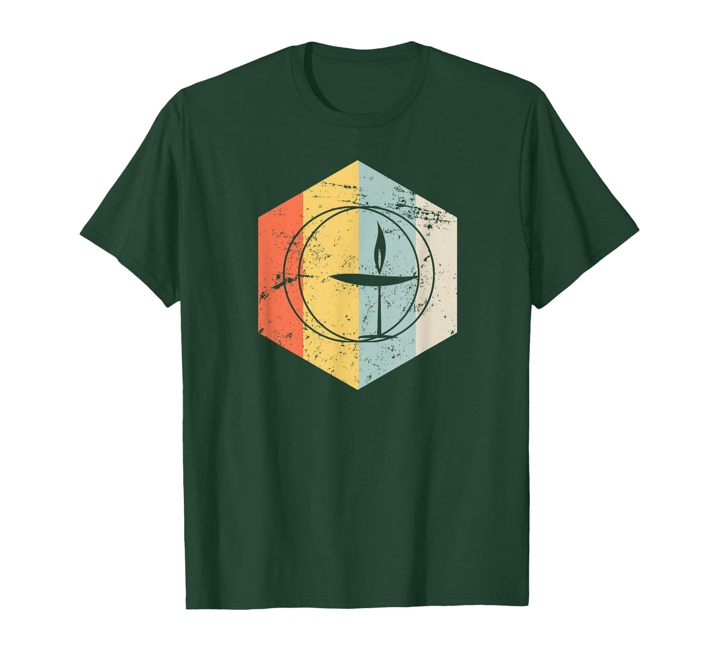 Vintage Unitarian Universalist T-Shirt, Flaming Chalice