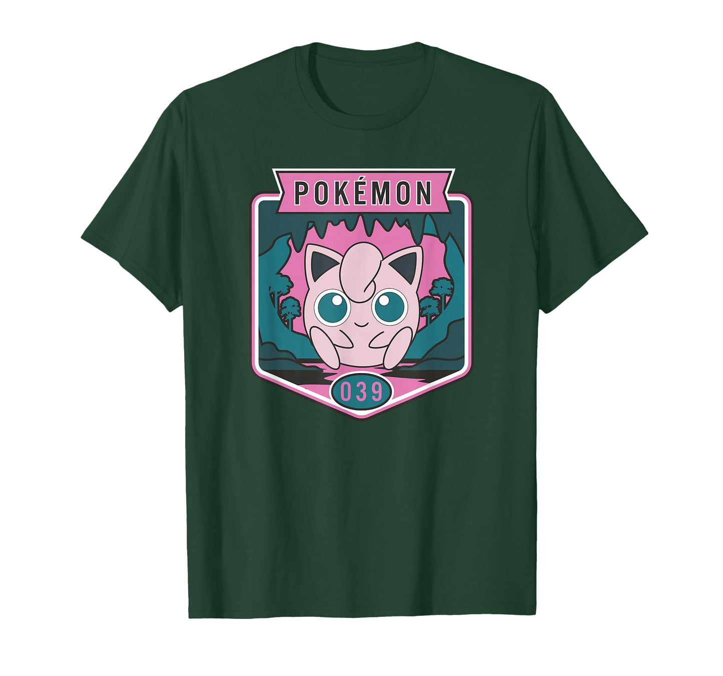 Pokémon 039 Jigglypuff Outdoor Adventures Forest Park Badge T-Shirt