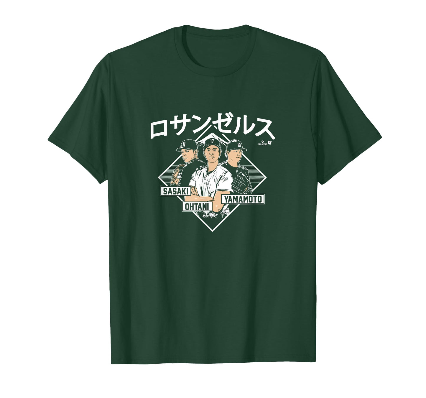 Ohtani, Sasaki, & Yamamoto - LA Kanji - Los Angeles Baseball T-Shirt