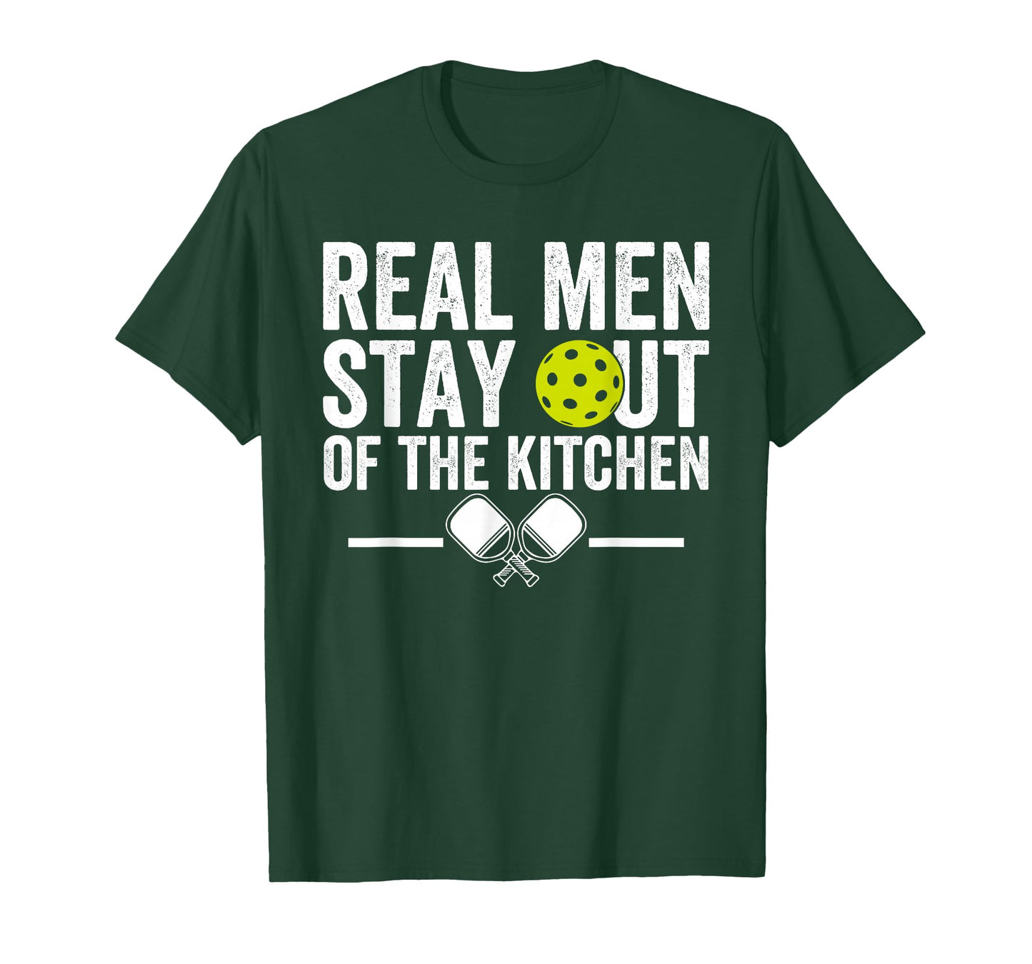 Real Men Stay Out of the Kitchen Funny Pickleball Vintage T-Shirt
