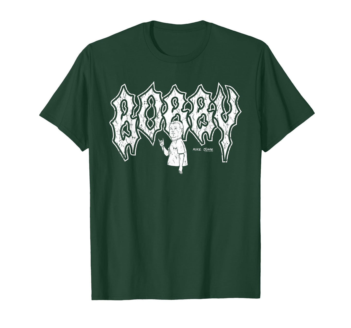King of the Hill Bobby Distressed Heavy Metal Cartoon T-Shirt