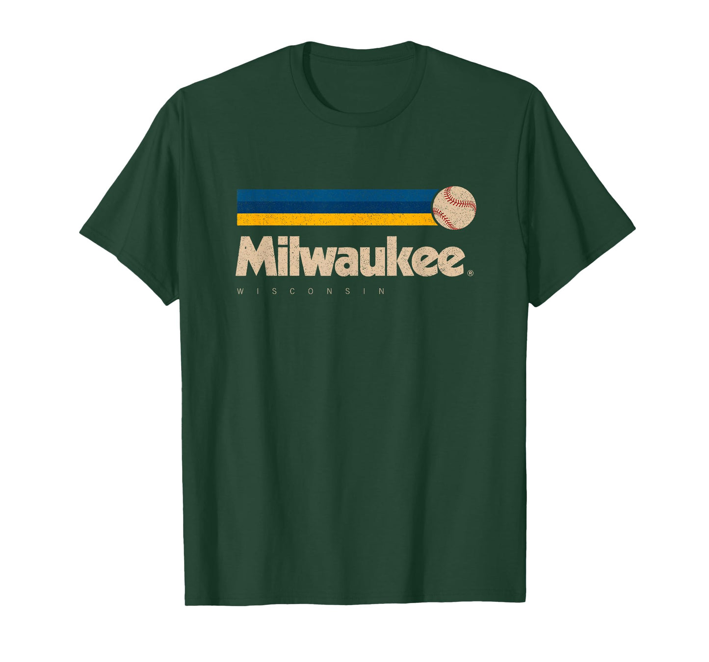 Milwaukee Baseball Softball Wisconsin Retro Milwaukee T-Shirt