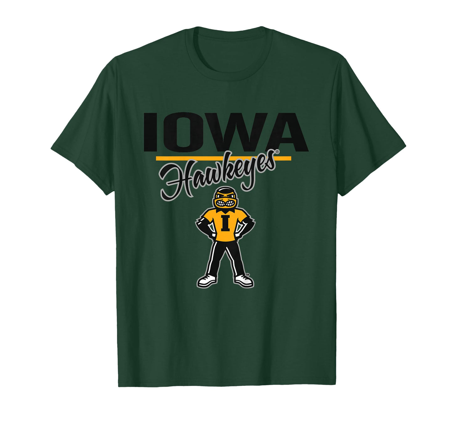 Kids Iowa Hawkeyes Kid's Mascot Gray Officially Licensed T-Shirt