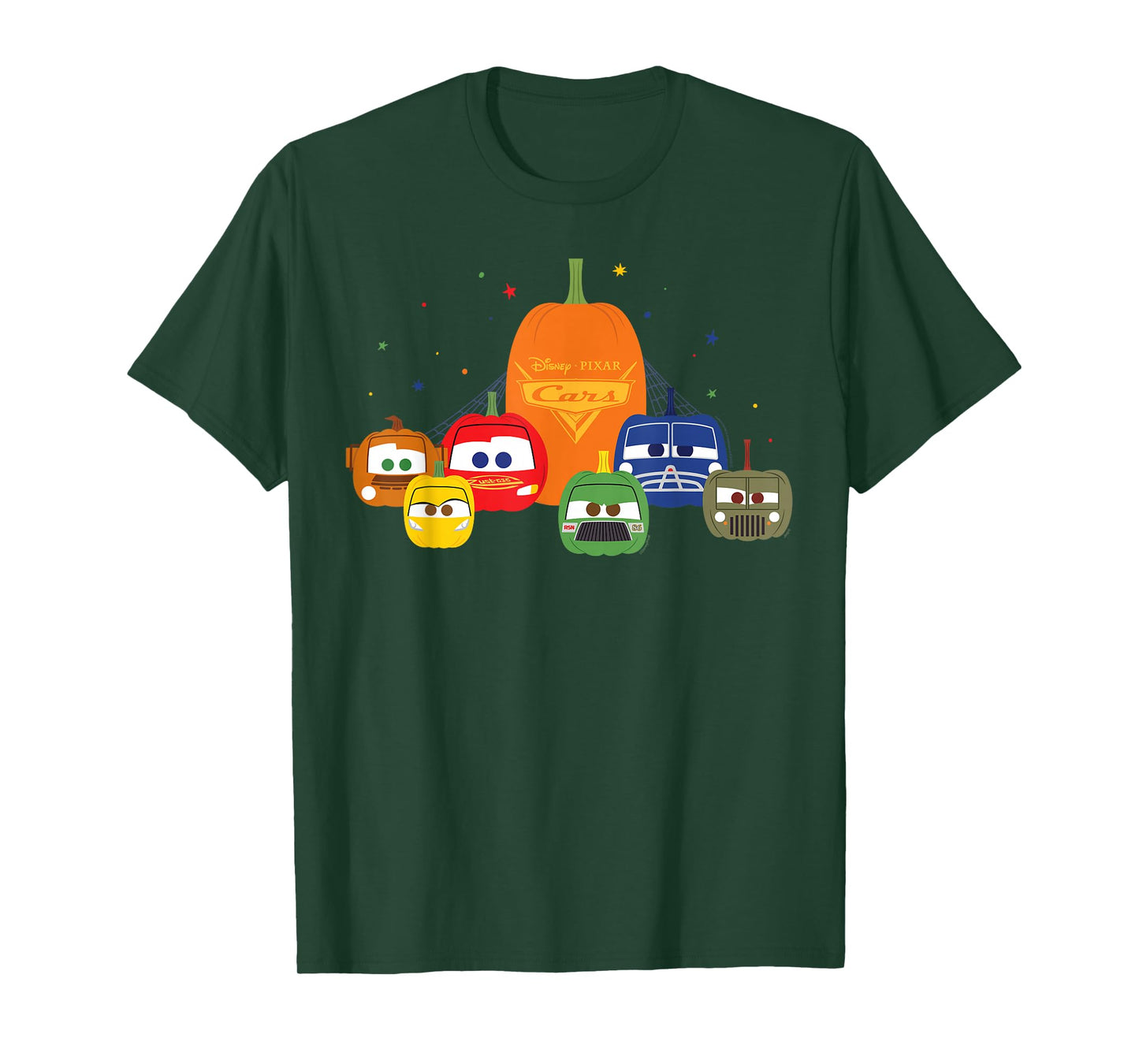Disney and Pixar's Cars Halloween Pumpkin Group T-Shirt