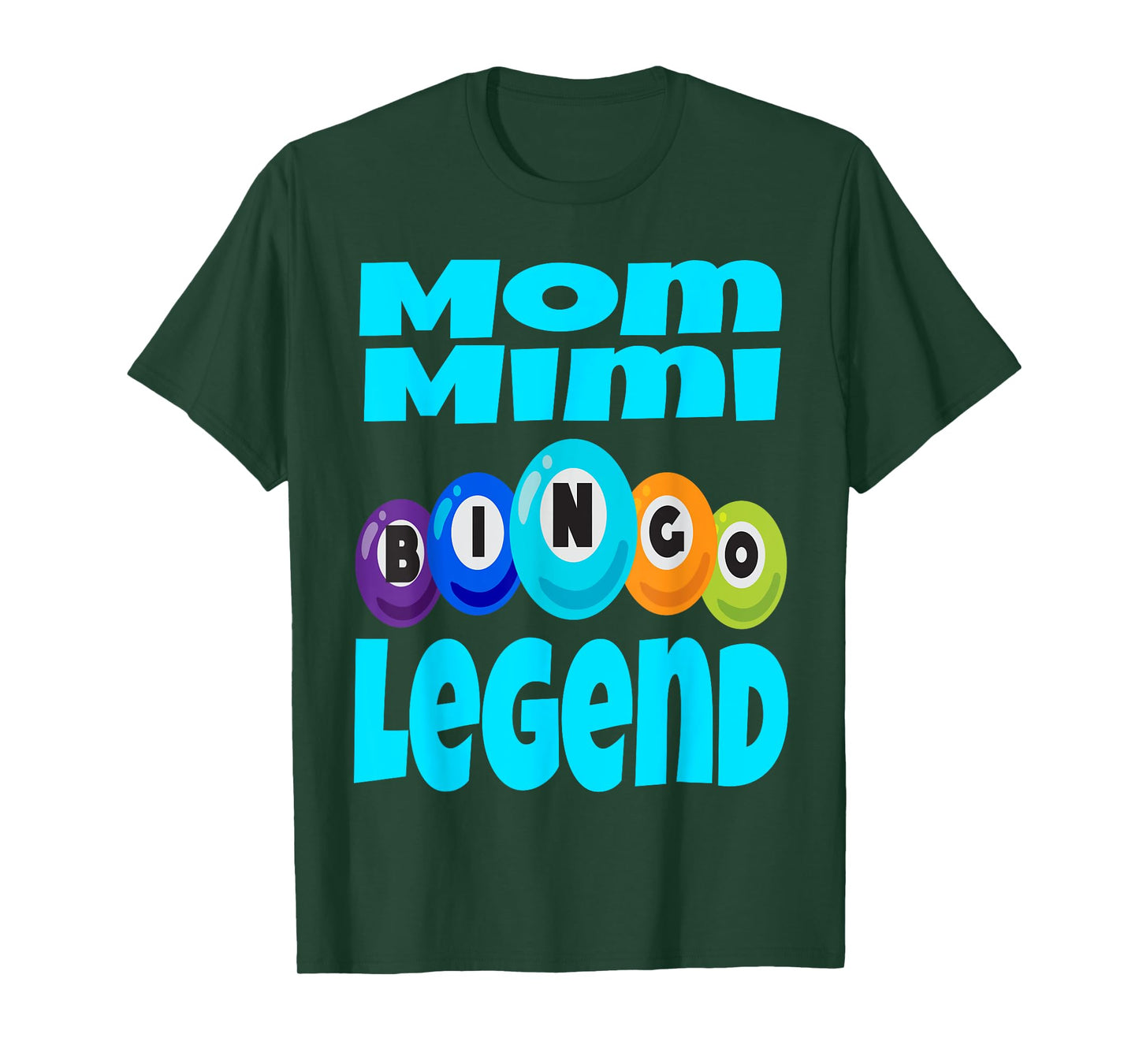 Funny Mom Mimi Bingo Legend Winner Winning Game Night Cards T-Shirt