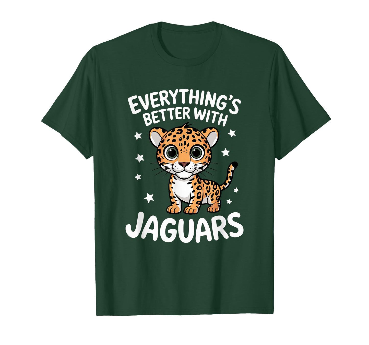 Cute Jaguar Lover Adults or Kids Boys Girls Jaguars T-Shirt