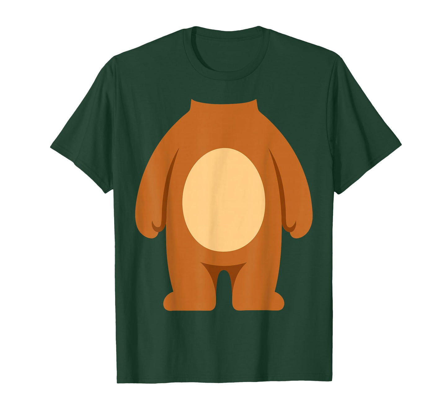 Bear Costume Shirt Adult Kids Men Women Brown Bear Costume T-Shirt