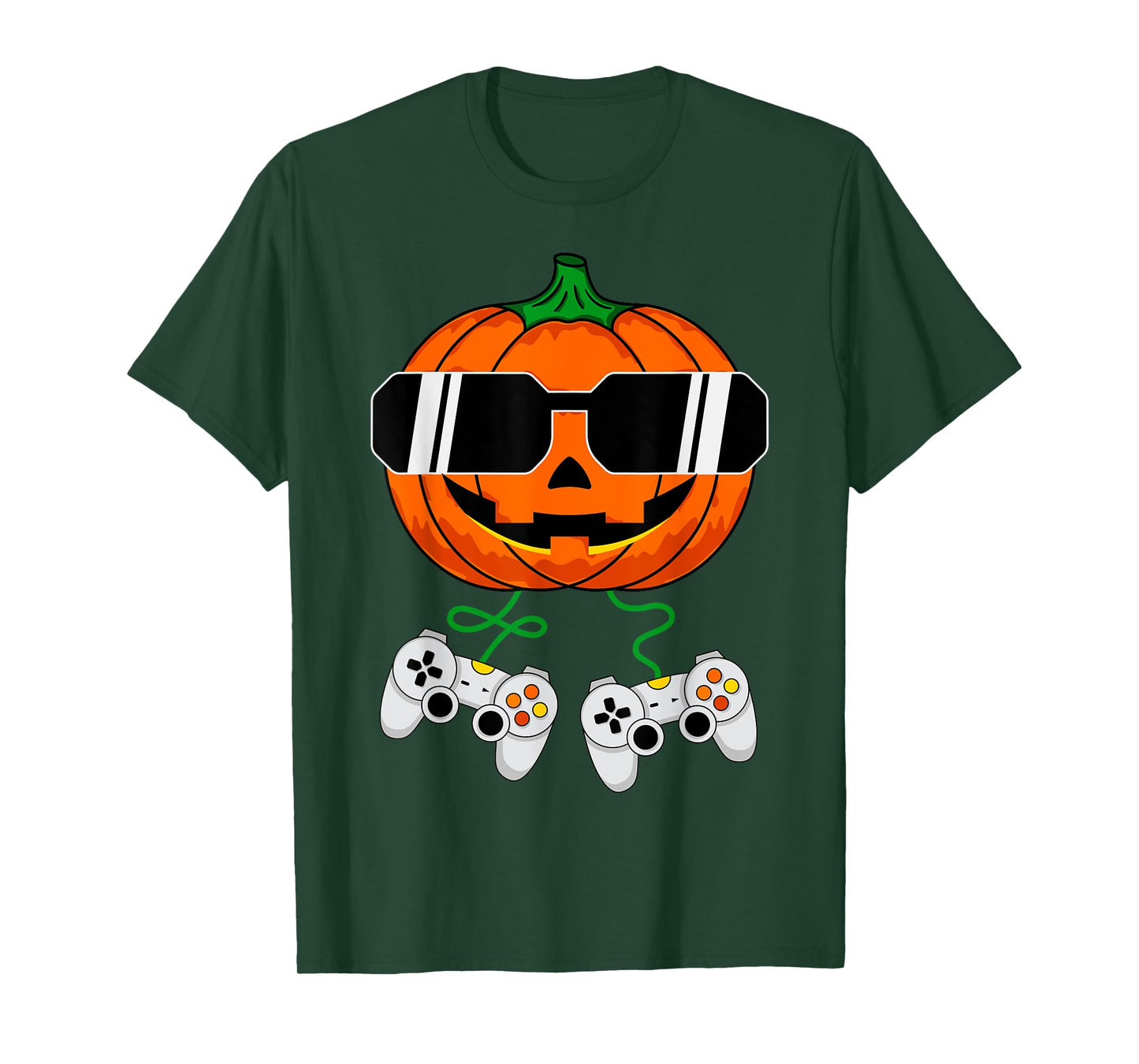 Halloween Jack O Lantern Gamer Boys Kids Men Funny Halloween T-Shirt